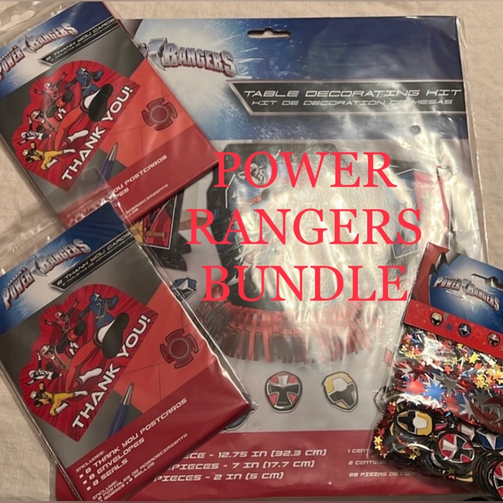 Power Rangers Party Supplies Bundle